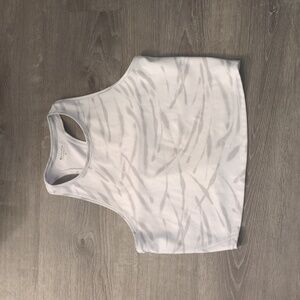 Athleta shanti print crop top size XL